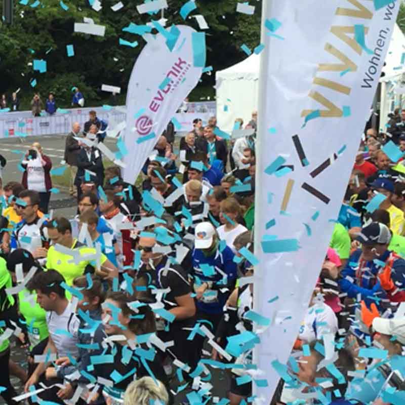 konfetti laufveranstaltung