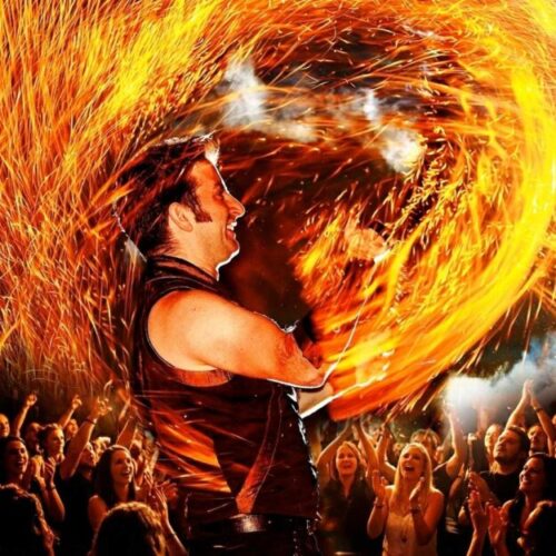 Feuerkünstler Michael Held