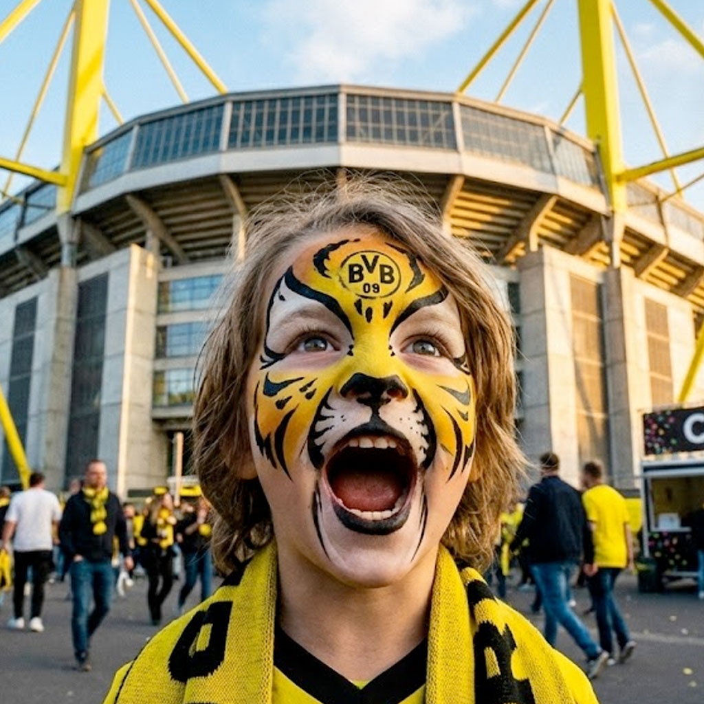kinderschminken-dortmund-bvb-tigerfan-confetti-konfetti