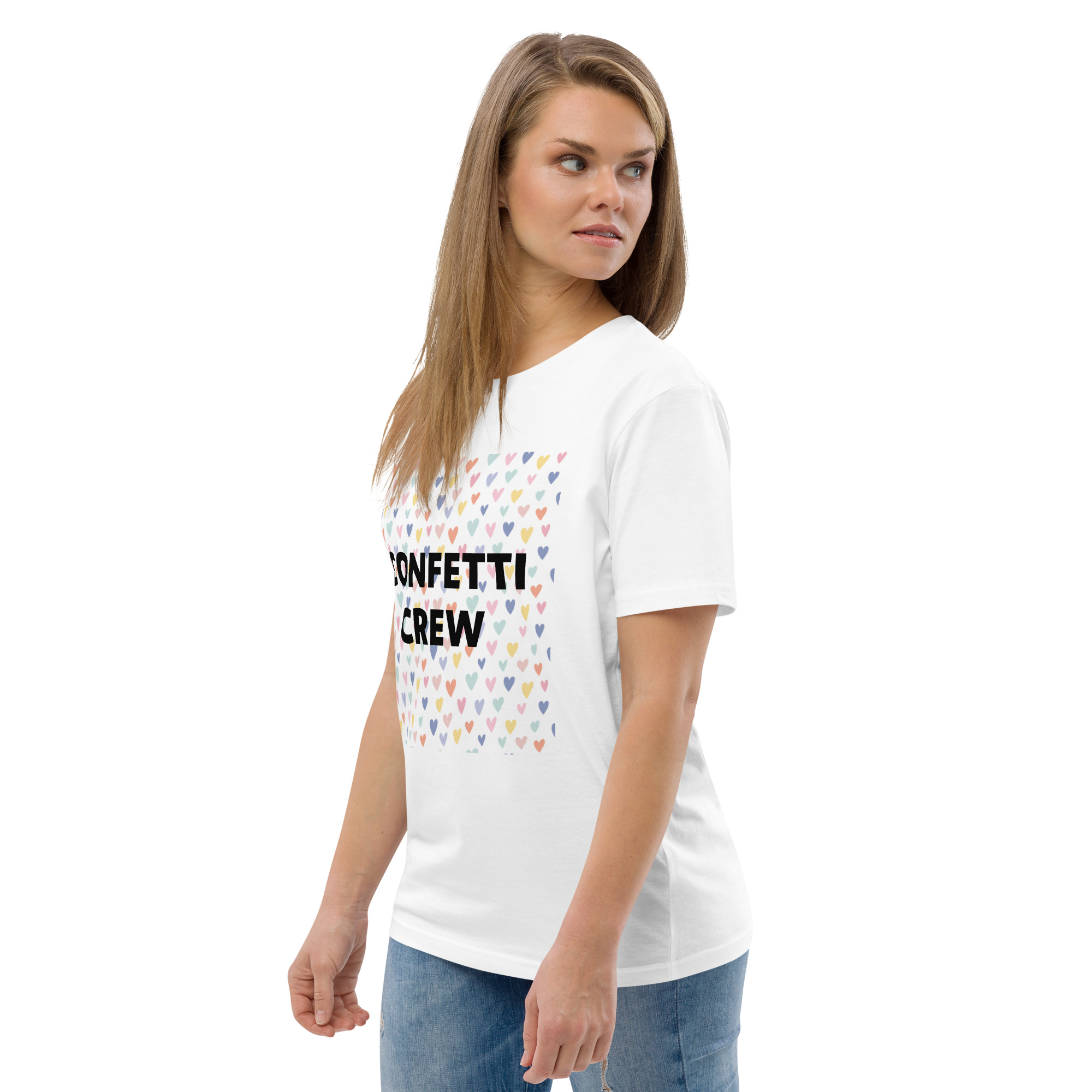 Confetti Crew Herzen - Unisex-Bio-Baumwoll-T-Shirt – Bild 6
